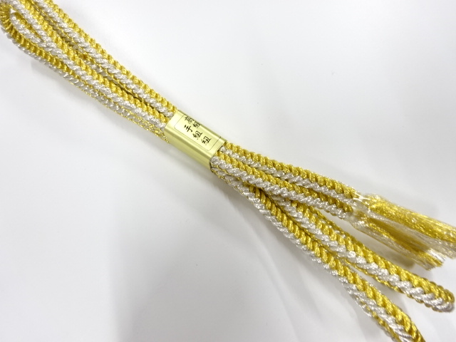 未使用品　正絹　手組帯締め